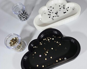 Cloud Shaped Rhinestone Tray