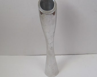 Nambé Studio "Flirt" Bud Vase, #6075, Karim Rashid Design, 11”, Vintage (c)1994, Aluminum Alloy - AS IS, See Description & Photos