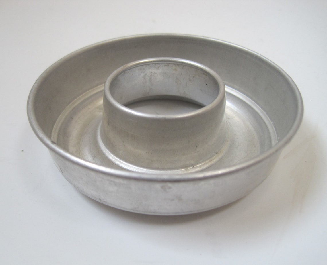 6 Aluminum Mini Gelatin Molds w/ Hole in Center 4 Oz JellO Etsy