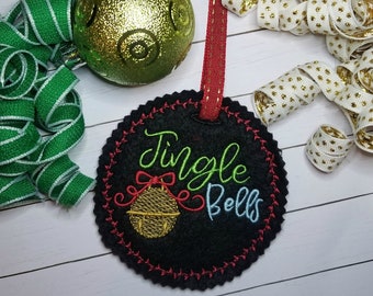 In the Hoop Christmas Embroidery Design Ornament, ITH Christmas diy Bag Tags for Embroidery Machine