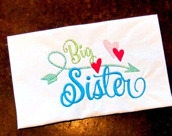 Magnolia Baby Girls Little Sister Footie - Embroidery