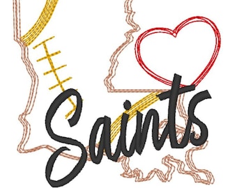 Scribble Saints Machine Broderie Design, Football Broderie Design