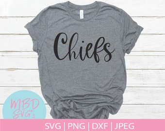 Chiefs SVG, Football and sports SVG for Silhouette and Cricut, Digital Download