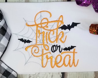 Halloween Trick or Treat Machine Embroidery Design