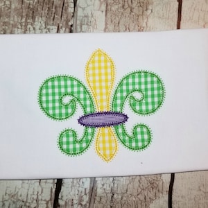 Mardi Gras Fleur de Lis Machine Applique Design File