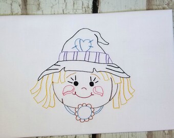 Scarecrow Machine Embroidery Design, Halloween Embroidery Design, Digital Download
