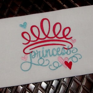 Crown Machine Embroidery Design for Princess, Digital Download