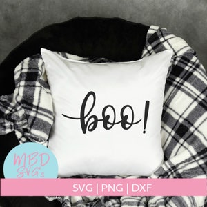 Boo SVG File for Halloween, SVG Cut File for Silhouette and Cricut, Digital Download