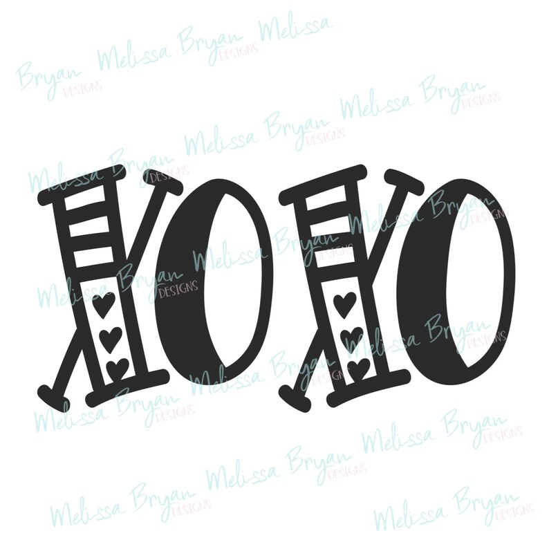 XOXO SVG Valentines Day SVG Cut File for Silhouette and - Etsy