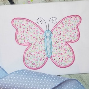 Butterfly Machine Embroidery Applique Design, Spring Applique Design