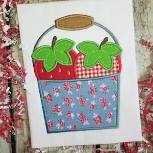 Strawberry Machine Applique Design File for Spring and Summer Embroidery Shirts