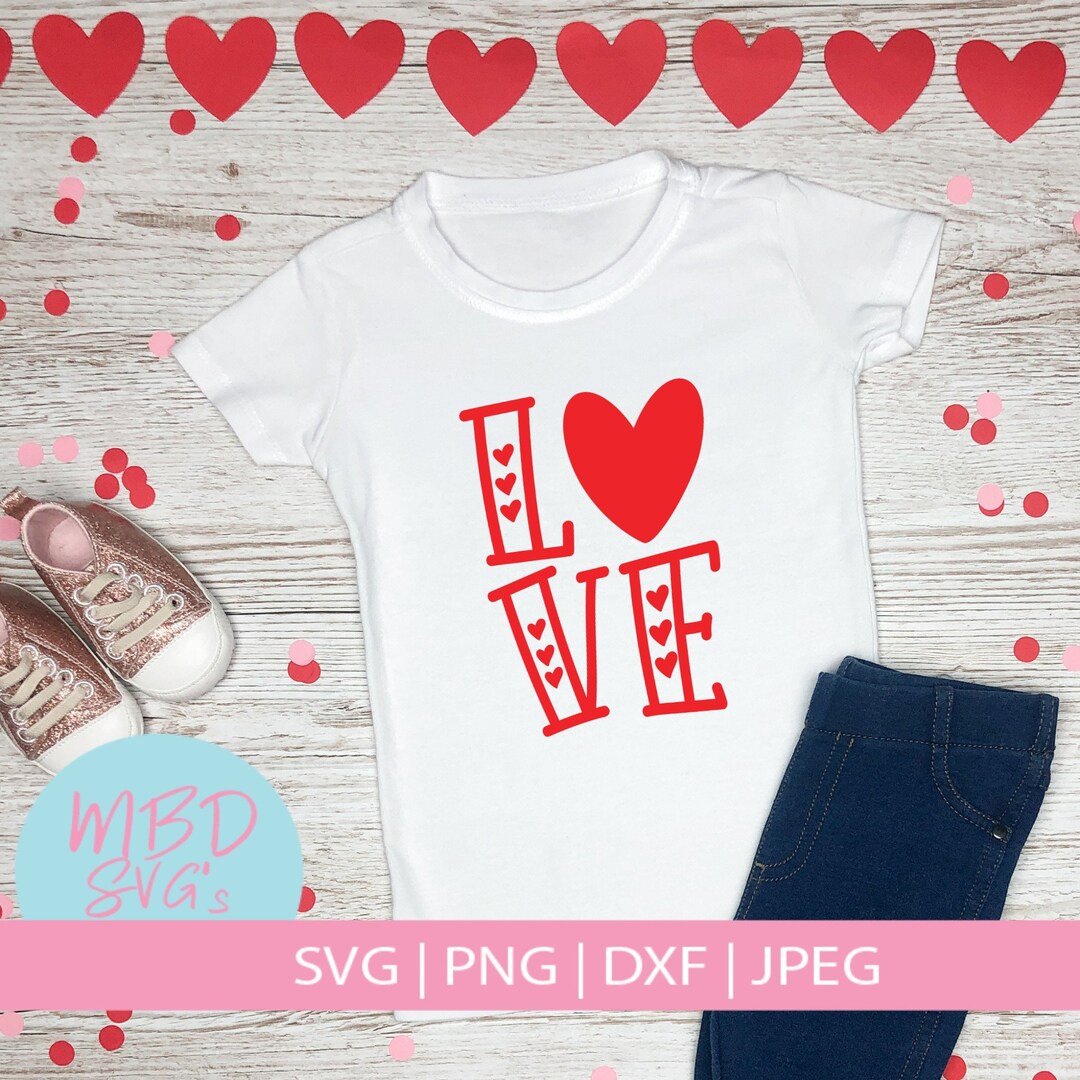 Love SVG, Valentines Day SVG Cut File for Silhouette and Cricut - Etsy