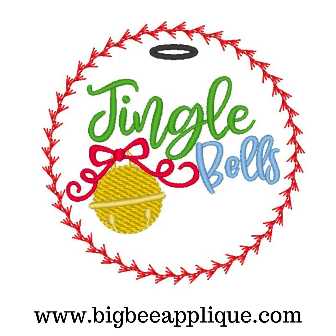 In the Hoop Christmas Embroidery Design Ornament ITH Etsy