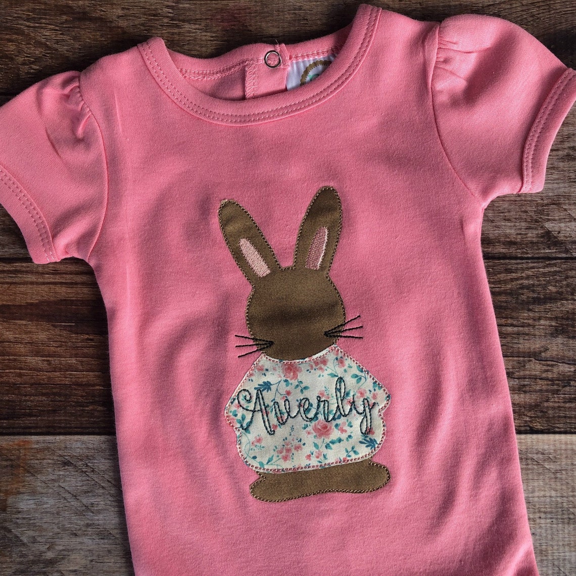 Girl Rabbit Machine Applique Design for Easter Easter Bunny - Etsy