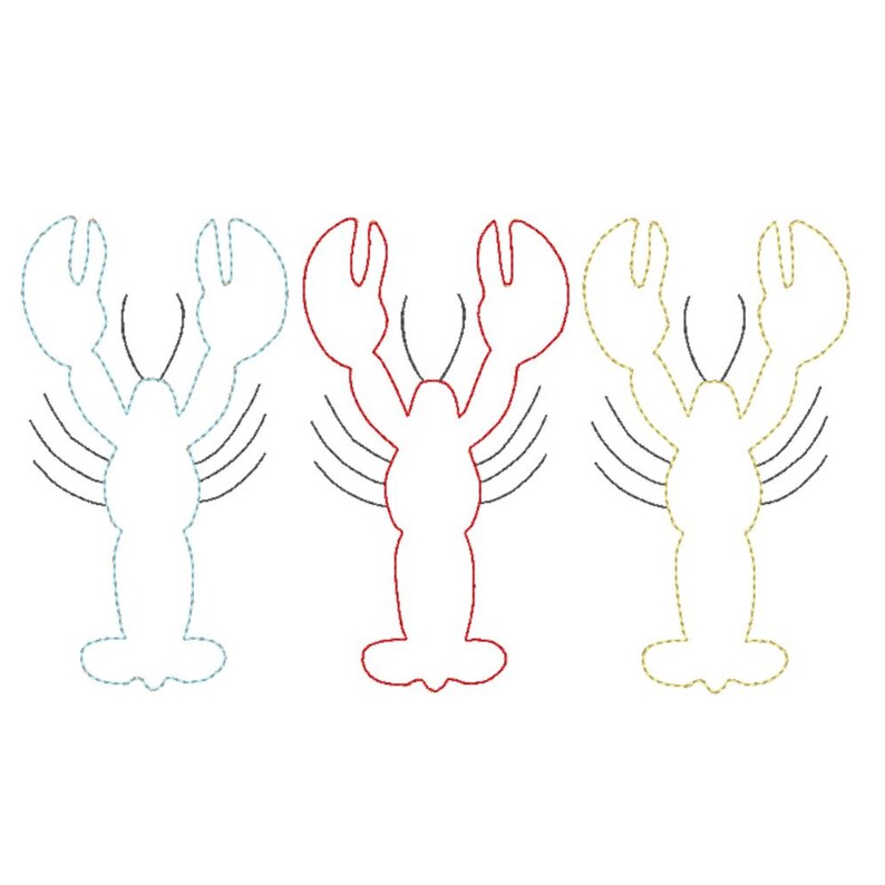 crawfish machine applique design