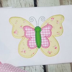 Butterfly Machine Applique Design File for Spring and Summer Embroidery