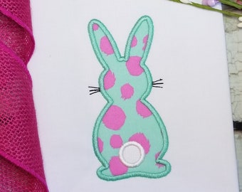 Easter Bunny Silhouette Machine Applique Design, Rabbit Applique Design