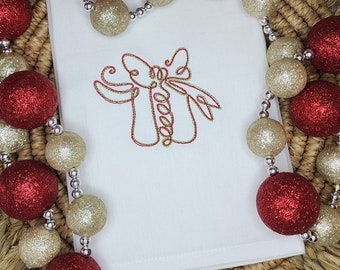 Scribble Christmas Present Machine Embroidery Design