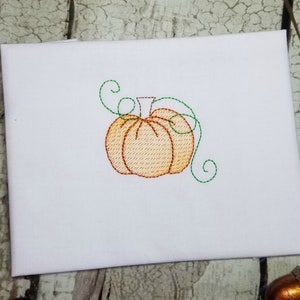 Pumpa Mini Maskinbroderi Design, Skissstygn Broderi, Digital Nedladdning