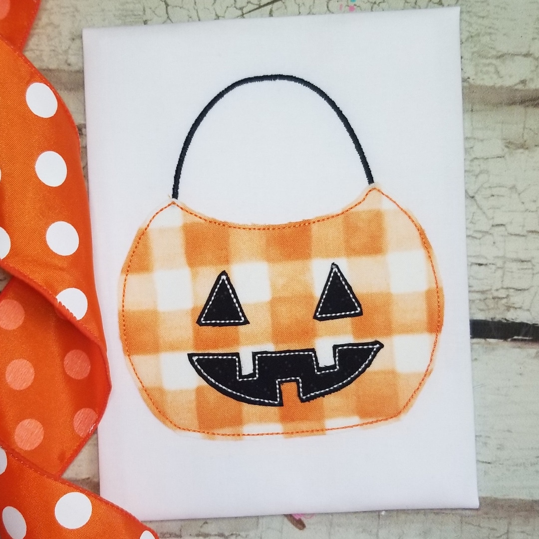 Pumpkin Machine Applique Design, Jack O Lantern Applique Embroidery ...