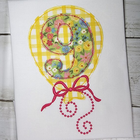Floral Number 9 Balloon Floral Number 9 Balloon