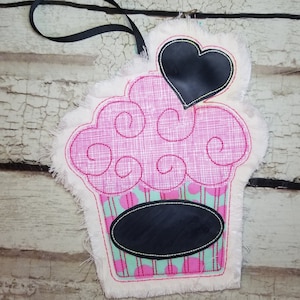 Cupcake Machine Applique Design, In the hoop Birthday Embroidery Design