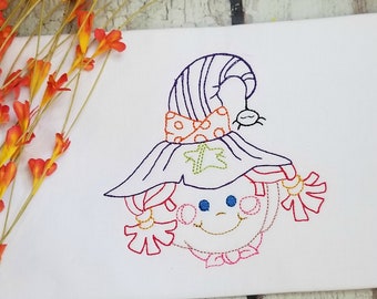 Scarecrow Machine Embroidery Design, Halloween Embroidery Design, Fall Embroidery Design