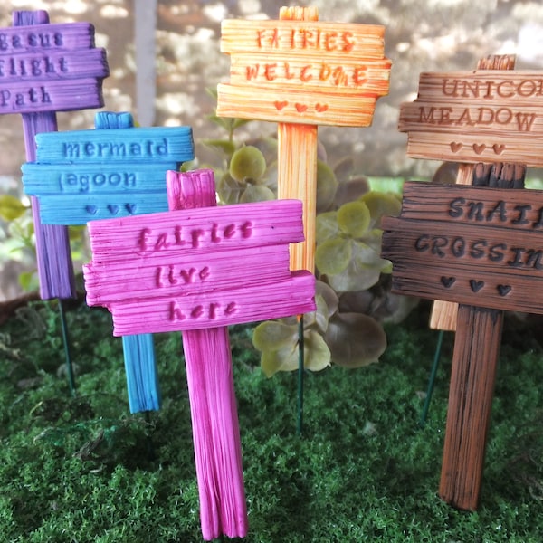 Fairy Garden Sign Etsy