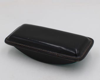 Vintage Leder Rocker-Tintenlöscher • Antikes Schreib-Accessoire • Schreibtisch Deko