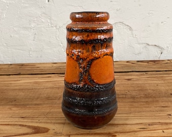 ヴィンテージ Walter Becht Fat Lava Vase Modell G4 – Westdeutsche