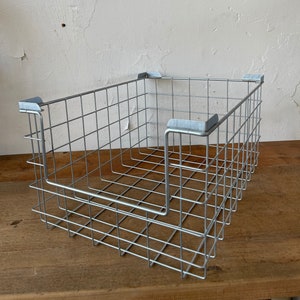 Industrie Drahtkorb Korb Metall Lager Kiste Bad Deko Regal Fabrik Loft