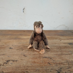 Antiker Steiff Affe aus Mohair – Vintage Plüschtier – Sammlerstück 50er 60er Jahre