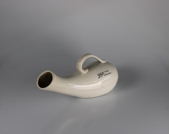 Antiker Porzellan Pissoir – Vintage medizinisches Urinal, Nachttopf – seltenes Sammlerstück