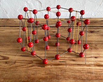 Vintage Molekülmodell Chemie | Lehrmaterial 70er | Atommodell Unterricht | Molekularstruktur Modell | Retro Deko Leybolt