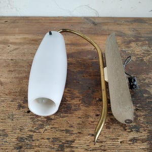 Antike Vintage Wandlampe – Elegante Röhrenform in Grau-Gold – Retro Industrial Design