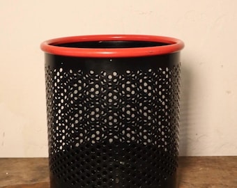 CRIBBIO Abfallkorb 1980er Rexite | Raul Barbieri Design | Memphis Milano Stil | Ettore Sottsass inspiriert | Vintage Behälter Vase
