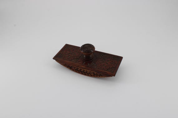 Vintage Holz Ink-Blotter • Antikes Schreib-Accessoire • Schreibtisch Deko