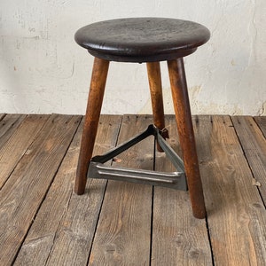 Industrial Vintage Industrial Hocker Made in Germany Werkstatt