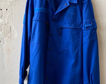 Vintage Workwear Blaue Arbeitsjacke