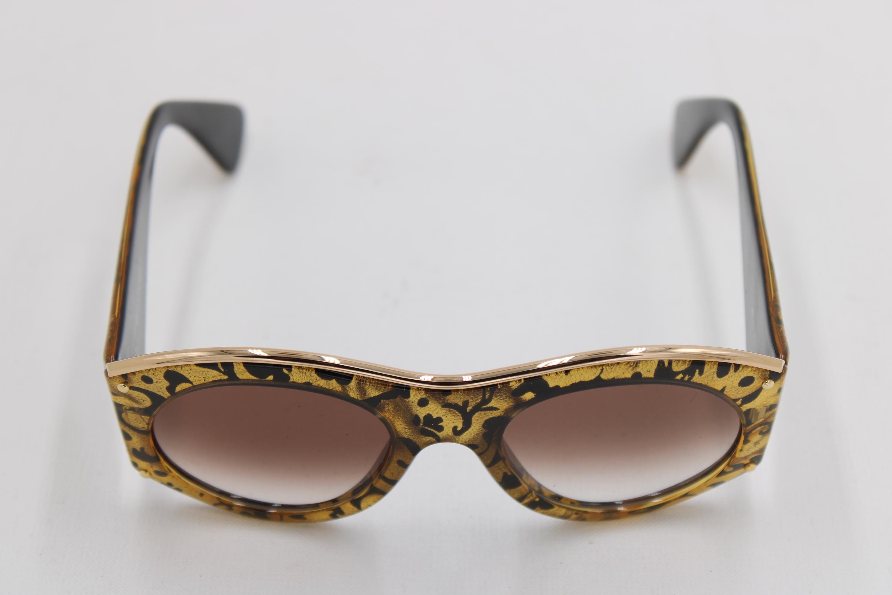 Christian Lacroix 7316 · NOS Sonnenbrille · Schwarz-gold · 53-21