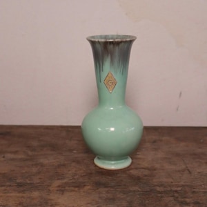 Westdeutschland Vase Mintgrün Türkis Vintage