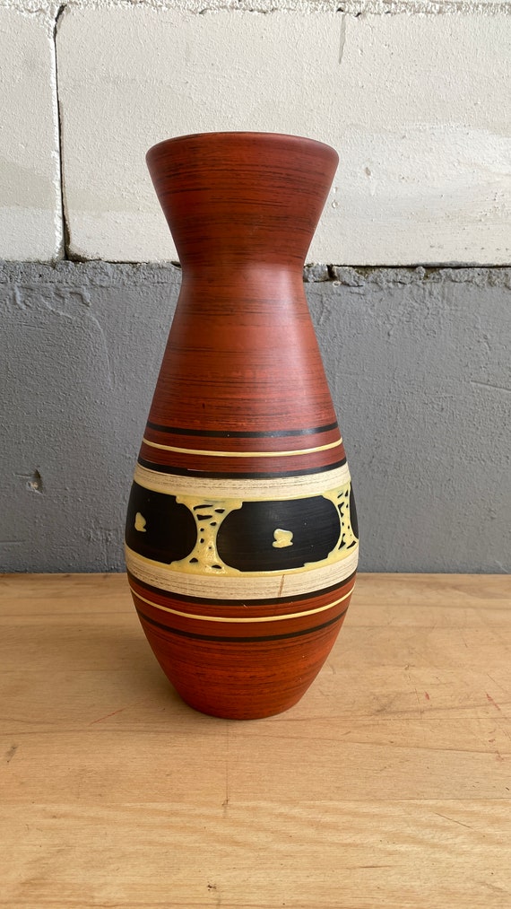 Vintage Bay Keramik Vase • Modell 432/35 • 60er Jahre West Germany