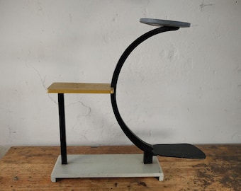 Vintage Blumenständer Holz | Mid-Century Pflanzenständer 78×80 cm | Antik
