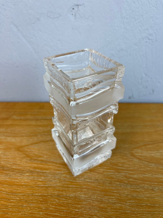 Vintage Eiswürfelbehälter Glas – Mid-Century 1960er, Retro Küchendeko, Sammlerobjekt