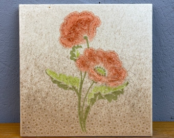 Vintage retro Original Fliesen Deko thistle Distel 20x20