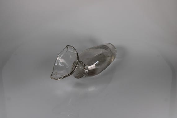Antiker Glas-Pissoir – Vintage Medizinisches Urinal / Nachtgefäß – Historische Rarität für Sammler