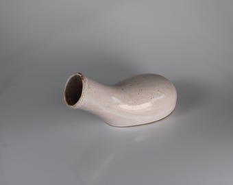 Antiker Porzellan Pissoir – Vintage medizinisches Urinal, Nachttopf – seltenes Sammlerstück