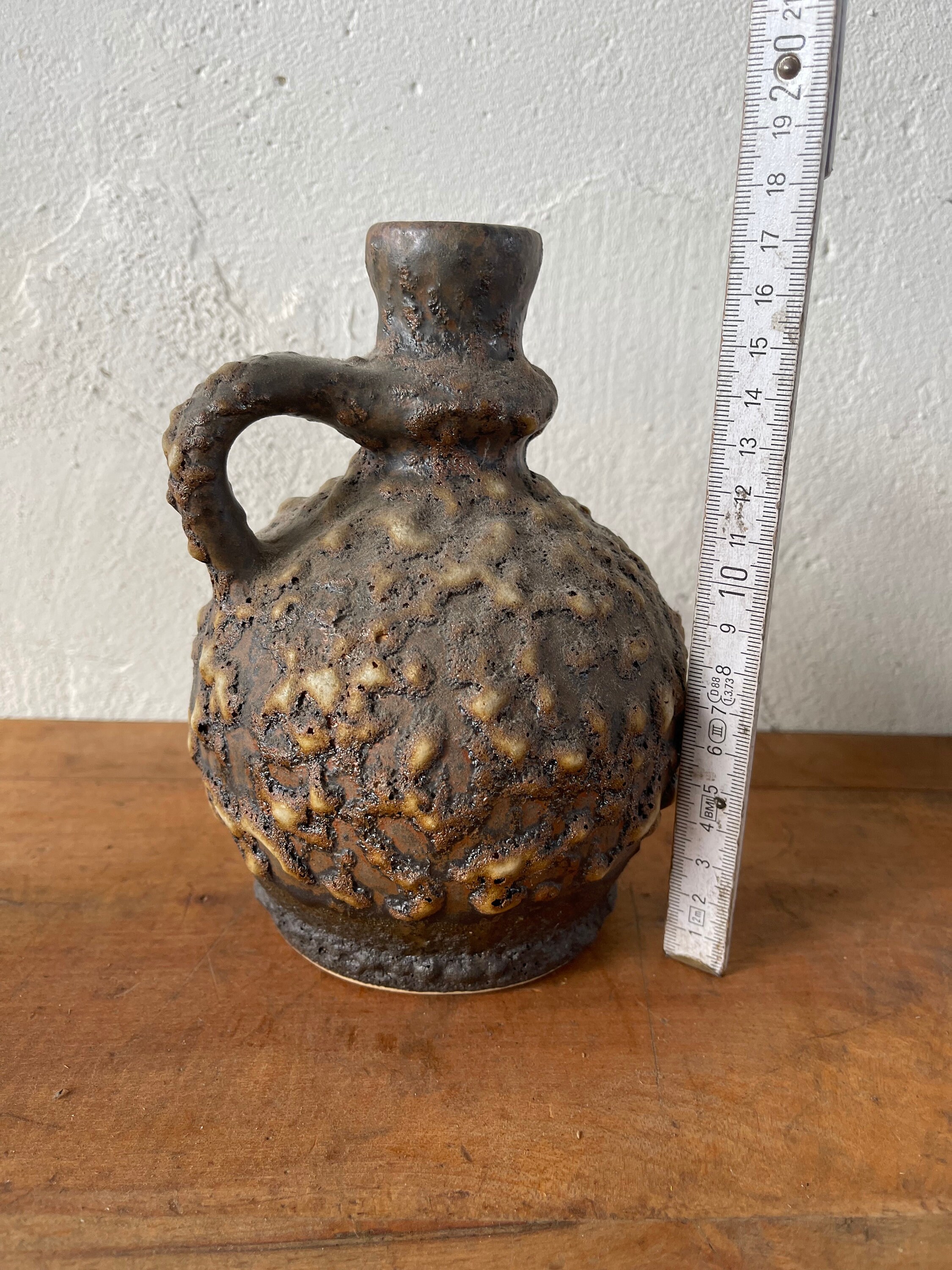 Fat Lava Bay Keramik 花瓶 – 60er Jahre 西ドイツ陶器 – ヴィンテージ