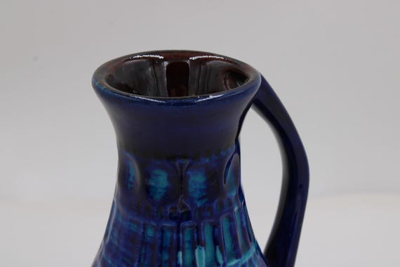 Vintage Bay Keramik Fat Lava Vase 224-20 | West Germany 1960er