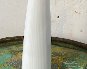 Vintage Seltmann Weiden Jarrón Monica / Minimalistisch Weiß / Baviera Porzellan